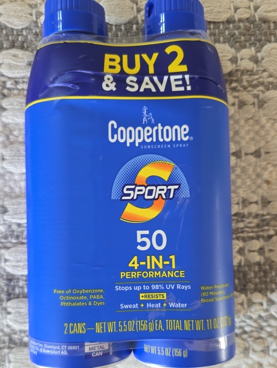 Coppertone Other - Coppertone Sport SPF 50 Sunscreen Spray - Blue